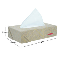 Load image into Gallery viewer, Fabric Tissue Box Beige Line Design CU09
