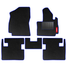 Load image into Gallery viewer, Cord Carpet Car Floor Mat For Tata Curvv - Black Blue | Elegant Auto Retail
