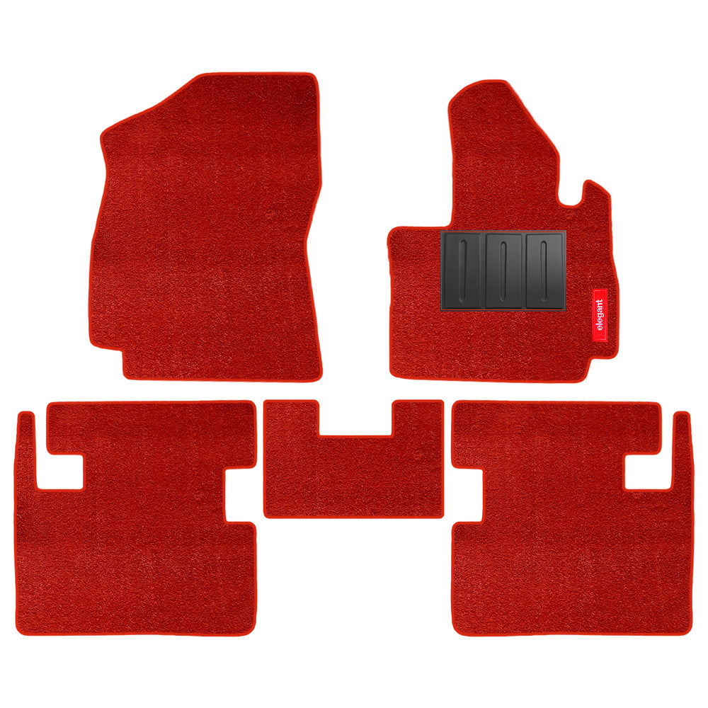 Miami Carpet Car Floor Mat For Tata Curvv - Red | Elegant Auto Retail