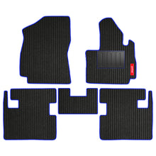 Load image into Gallery viewer, Cord Carpet Car Floor Mat For Tata Curvv - Black Blue | Elegant Auto Retail
