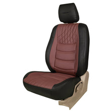 Load image into Gallery viewer, Glory Colt Duo Art Leather Car Seat Cover For Skoda Kylaq - Black Brown | Elegant Auto Retail
