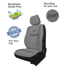 Load image into Gallery viewer, Waves Bucket Fit Fabric Car Seat Cover For Maruti Ritz with Free Set of 4 Comfy Cushion &amp; Neck Rest
