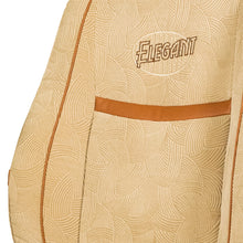 Load image into Gallery viewer, Comfy Waves Fabric Car Seat Cover Beige &amp; Tan with Free Set of 4 Comfy Cushion
