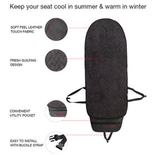 Load image into Gallery viewer, CoolPad Car Seat Cushion Black and Red (Set of 2) | Elegant Auto Retail 

