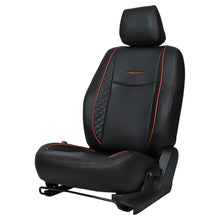 Load image into Gallery viewer, Vogue Cube Art Leather Car Seat Cover For Honda Civic - Black Red | Elegant Auto Retail
