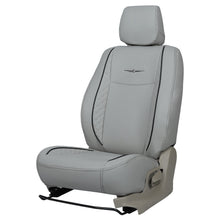 Load image into Gallery viewer, Vogue Cube Art Leather Car Seat Cover For Honda Civic - C Grey Black | Elegant Auto Retail
