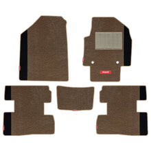Duo Carpet Car Floor Mat For Hyundai  I10 Nios In Beige Black | Elegant Auto Retail