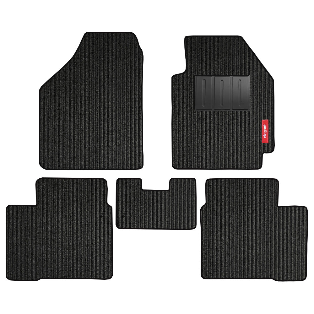 Cord Carpet Car Floor Mat For MG Hector - Black Black | Elegant Auto Retail