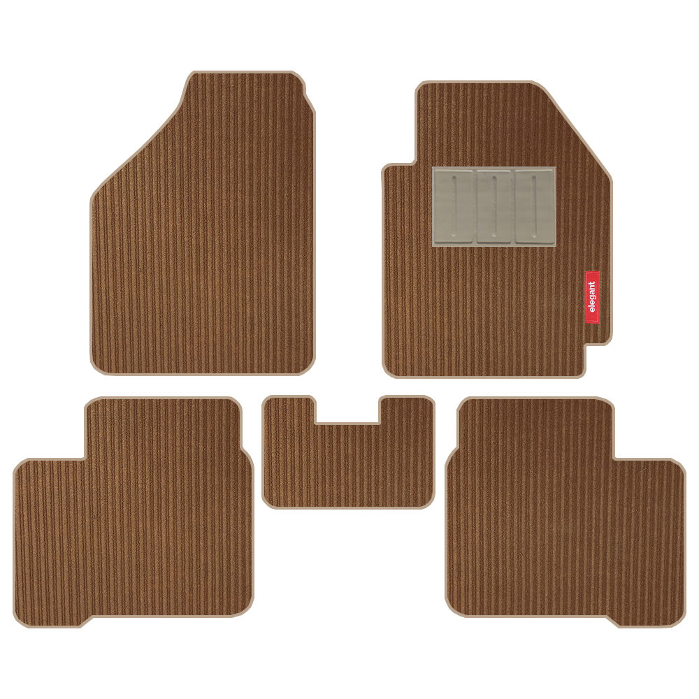 Cord Carpet Car Floor Mat Beige For Maruti Dzire