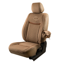 Load image into Gallery viewer, Denim Retro Velvet Fabric Car Seat Cover For Kia Carnival - Beige | Elegant Auto Retail
