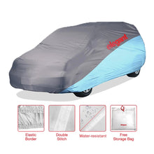 Load image into Gallery viewer, Elegant Car Body Cover WR Grey And Blue for Hatchback Cars
