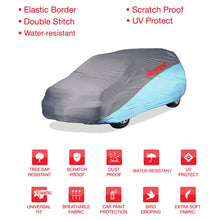 Load image into Gallery viewer, Car Body Cover WR Grey And Blue For Toyota Taisor
