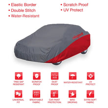 Load image into Gallery viewer, Elegant Car Body Cover WR Grey And Red For Hyundai Verna
