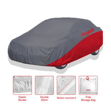 Load image into Gallery viewer, Elegant Car Body Cover WR Grey And Red For Ford Aspire
