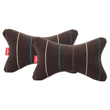 Load image into Gallery viewer, Elegant Comfy Car Neck Rest Pillow Set of 2 ( In Brown ) | Elegant Auto Retail 
