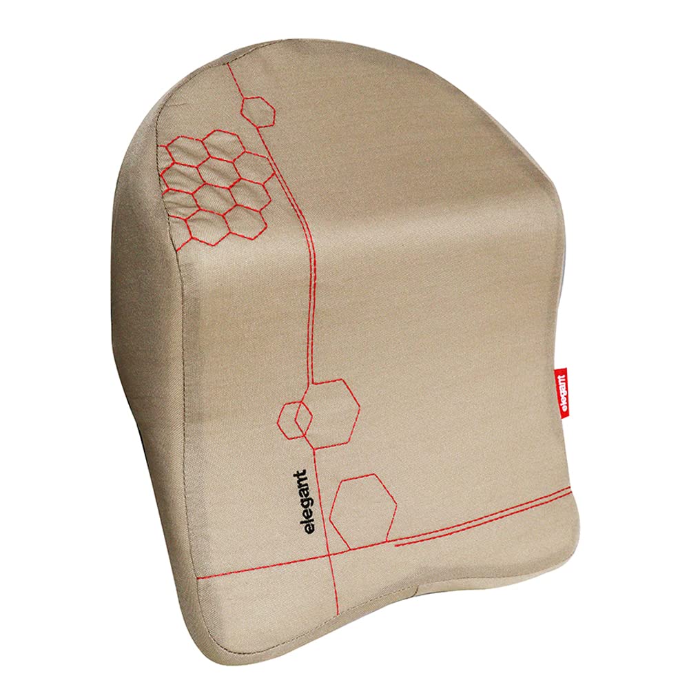 Elegant Foam Car Neck Rest XL Pillow In Beige | Elegant Auto Retail 