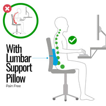 Load image into Gallery viewer, Elegant 91 Memory Foam Lumbar Support Back Rest Pillow

