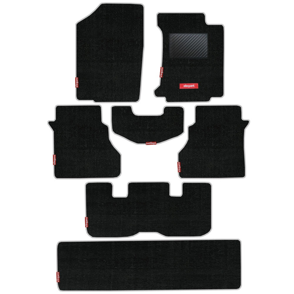 Duo Carpet  Car Floor Mat For Ford Endeavour Black | Elegant Auto Retail