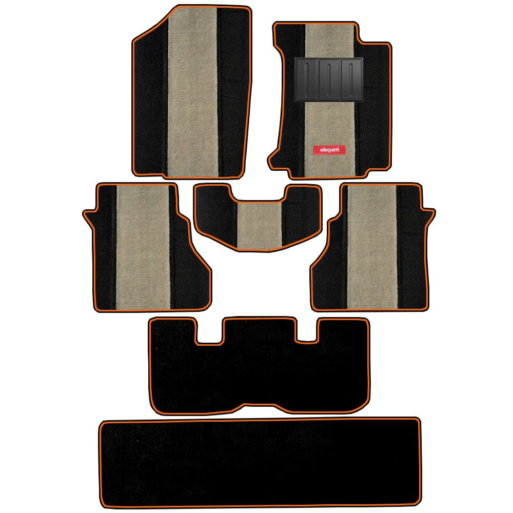 Edge Carpet Car Floor Mat For Ford Endeavour Black Beige |Elegant Auto Retail