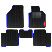 Load image into Gallery viewer, Cord Carpet Car Floor Mat For Skoda Kylaq - Black Blue | Elegant Auto Retail
