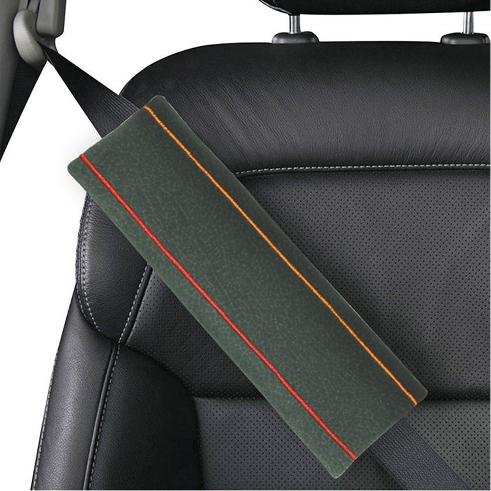Fabric Seat Belt Shoulder Pads Grey Color Set of 2 | Elegant Auto Retail 