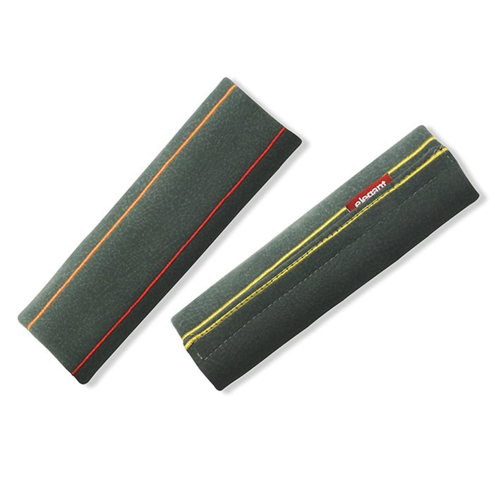 Fabric Seat Belt Shoulder Pads Grey Color Set of 2 | Elegant Auto Retail 