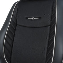 Load image into Gallery viewer, Fresco Drift Fabric Car Seat Cover For Honda City - Black CGrey | Elegant Auto Retail
