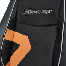 Fresco Rush Fabric Car Seat Cover For Hyundai I10 - Black Orange | Elegant Auto Retail