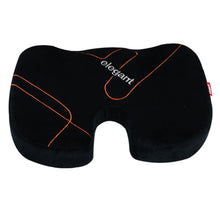 Load image into Gallery viewer, Elegant Fur Memory Foam Coccyx Seat Cushion Pillow Black
