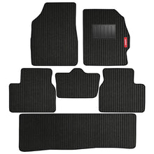 Load image into Gallery viewer, Cord Carpet Car Floor Mat For Mahindra Marazzo - Black Black | Elegant Auto Retail

