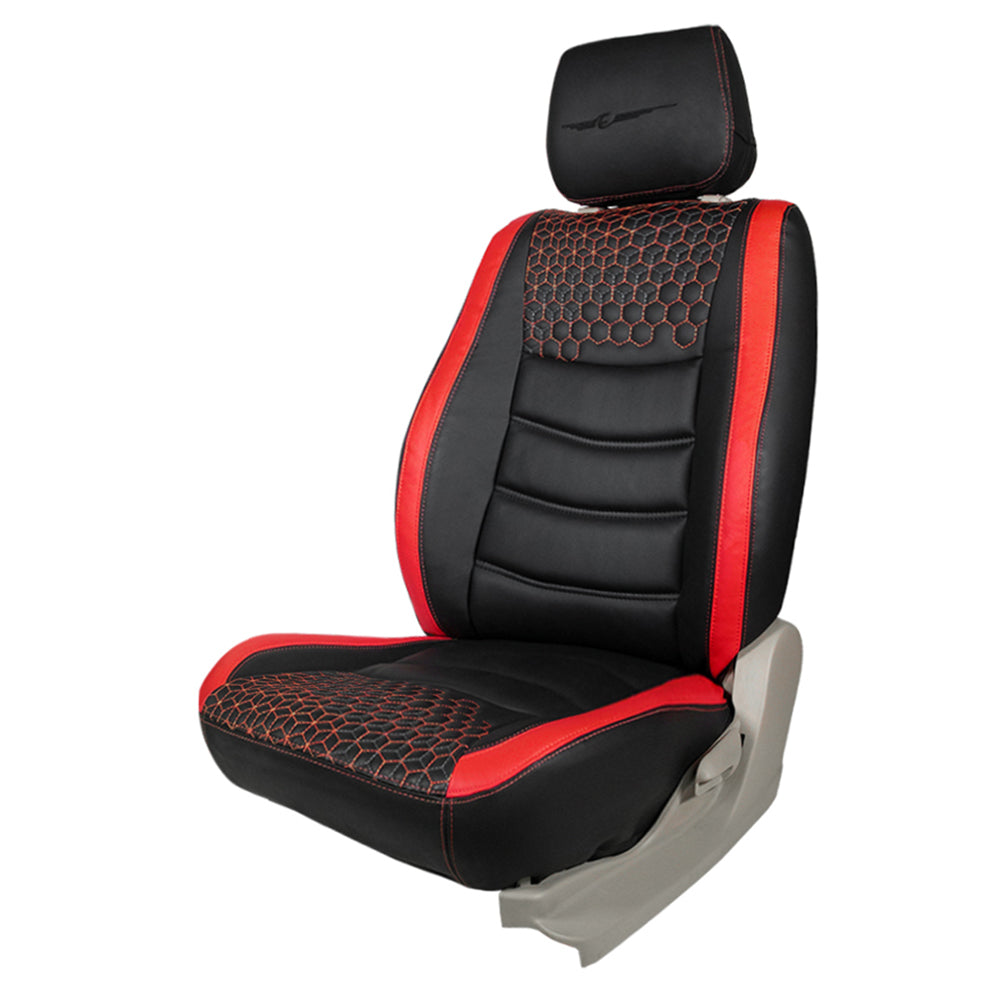 Red black deals car seat covers