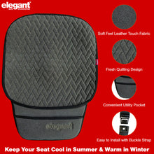 Load image into Gallery viewer, Caper Cool Pad Car Seat Cushion Black and Grey (Set of 2)

