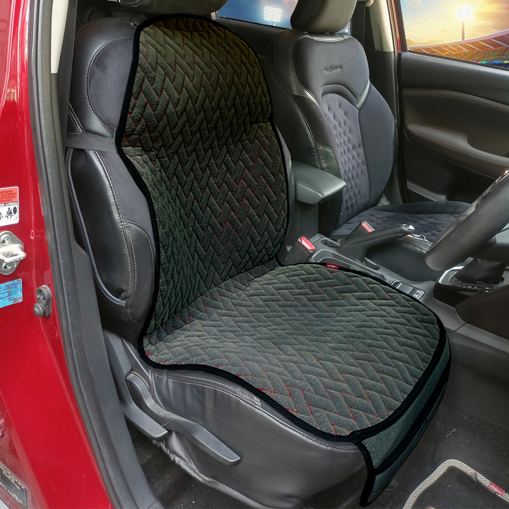Caper CoolPad Full Car Seat Cushion Grey-Red (Set of 2)