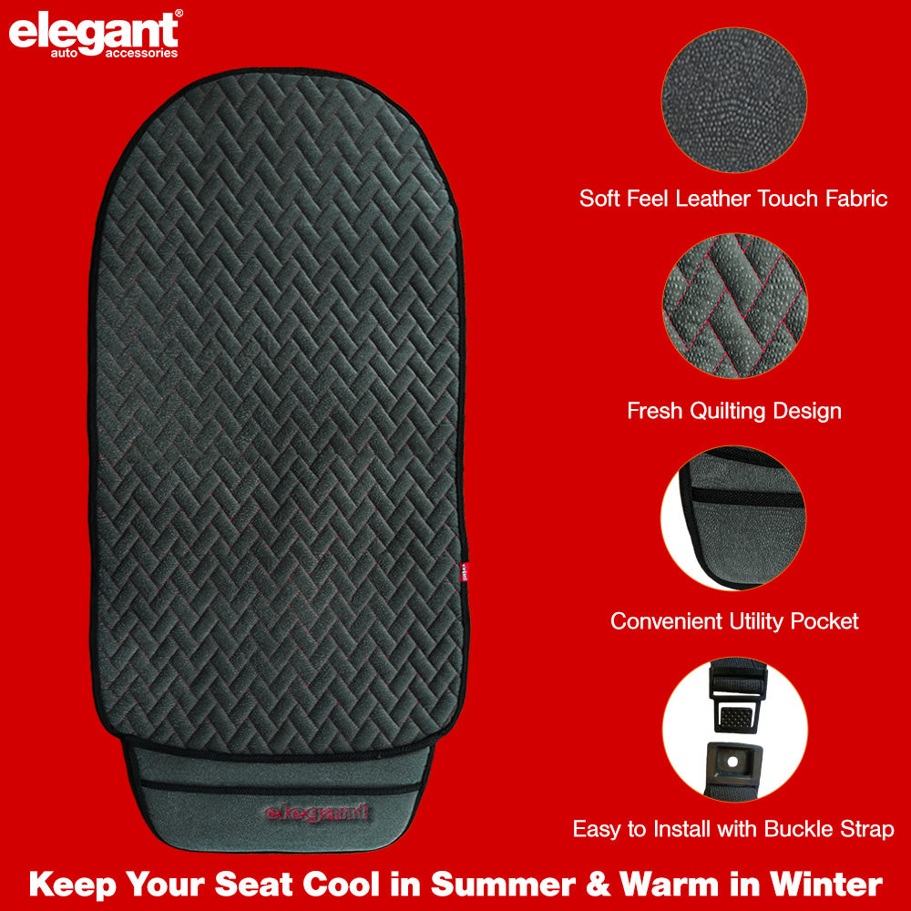 Caper CoolPad Full Car Seat Cushion Grey-Red (Set of 2)