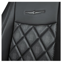 Groovy Nappa PR Art Leather Car Seat Cover For Maruti Dzire - Black White | Elegant Auto Retail