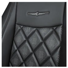 Groovy Nappa PR Art Leather Car Seat Cover For Hyundai Verna - Black White | Elegant Auto Retail