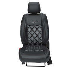 Groovy Nappa PR Art Leather Car Seat Cover For Hyundai I10 Nios - Black White | Elegant Auto Retail