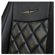 Groovy Nappa PR Art Leather Car Seat Cover For Hyundai I10 Nios - Black Yellow  | Elegant Auto Retail