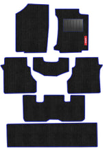 Cord Carpet Car Floor Mat For Mahindra Xuv 700 - Black Blue | Elegant Auto Retail