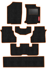 Cord Carpet Car Floor Mat For Toyota Rumion - Black Orange | Elegant Auto Retail