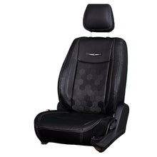 Load image into Gallery viewer, Nappa PR HEX  Art Leather Car Seat Cover For MG ZS EV - Black White | Elegant Auto Retail
