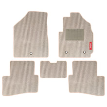 Load image into Gallery viewer, Cord Carpet Car Floor Mat For Hyundai Creta - Beige Beige | Elegant Auto Retail
