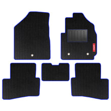 Load image into Gallery viewer, Cord Carpet Car Floor Mat For Hyundai Creta - Black Blue | Elegant Auto Retail
