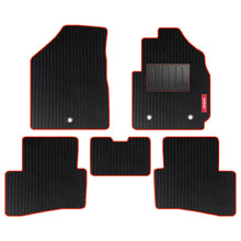 Load image into Gallery viewer, Cord Carpet Car Floor Mat For Hyundai Creta - Black Red | Elegant Auto Retail
