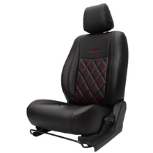 Load image into Gallery viewer, Groovy Nappa PR Art Leather Car Seat Cover For Ford Ecosport - Black Red | Elegant Auto Retail
