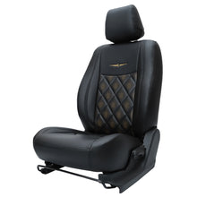 Load image into Gallery viewer, Groovy Nappa PR Art Leather Car Seat Cover For Ford Ecosport - Black Yellow | Elegant Auto Retail

