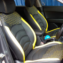 Glory Prism Art Leather Car Seat Cover Black and Yellow For Citroen C3