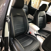 Load image into Gallery viewer, Vogue Urban Plus Art Leather Car Seat Cover For Honda Civic - Black Grey | Elegant Auto Retail
