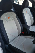 Load image into Gallery viewer, Victor Duo Art Leather Car Seat Cover Tan and Orange For Citroen C3
