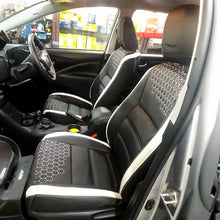 Glory Prism Art Leather Car Seat Cover Black and Blue For Mahindra Scorpio